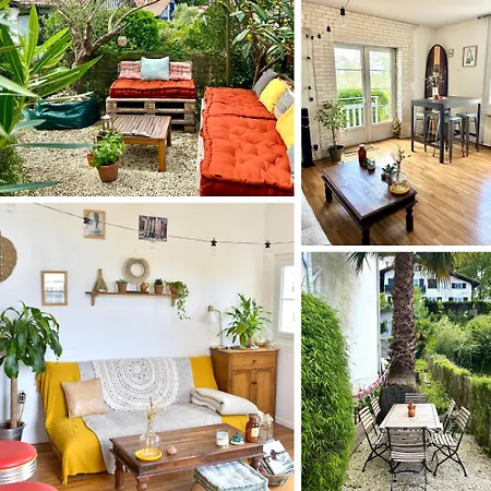 T2 Cozy Avec Jardin - Plages Et Apartamento Biarritz